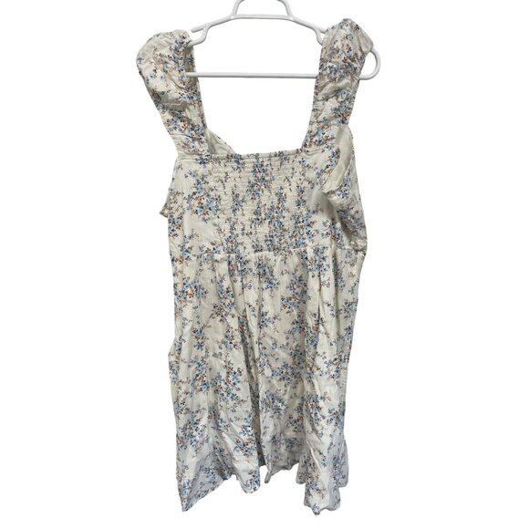 Old Navy Womens XXL Floral Sundress Sleeveless White & Blue - Picture 4 of 5